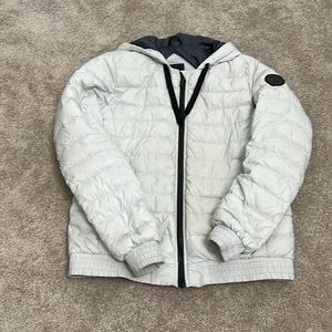 Women’s Canada Goose Richmond down hoody black label jacket - Silver